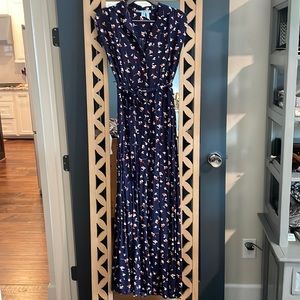 Draper James Maxi Navy Floral Dress